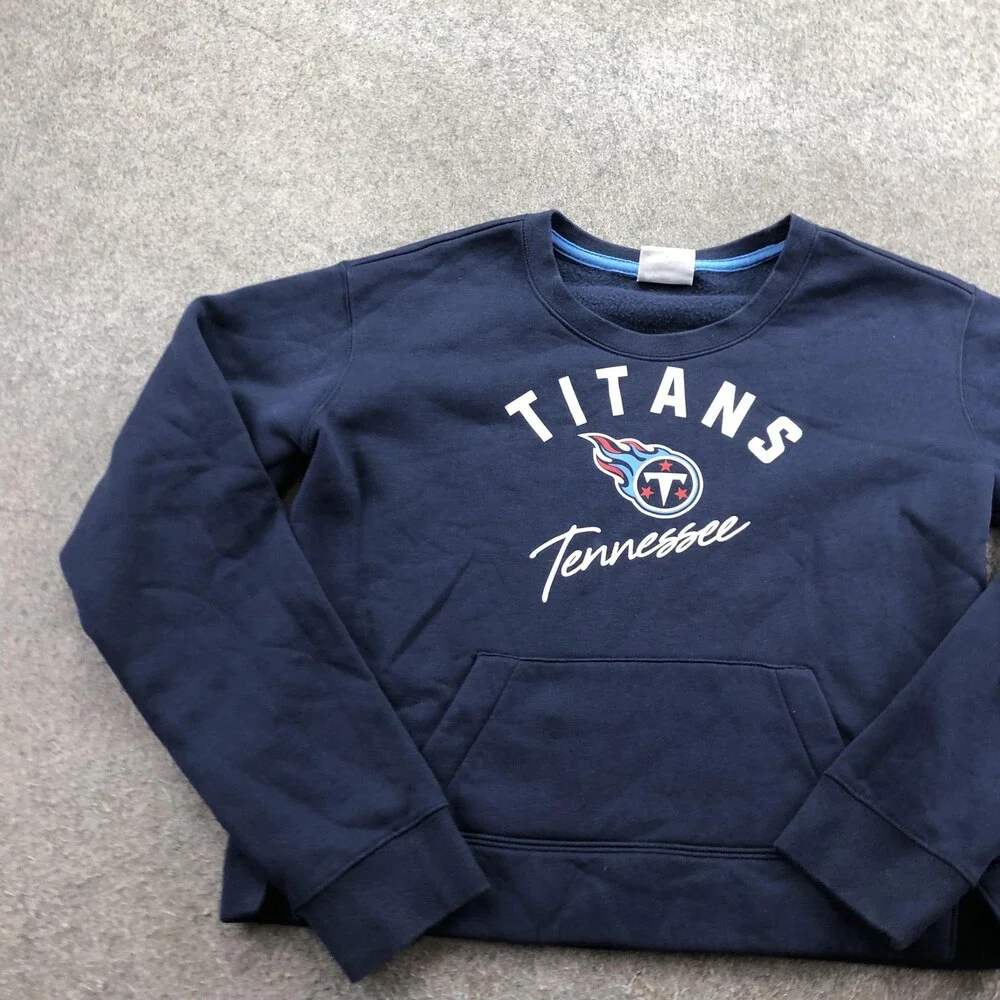 Tennessee Titans Sweatshirt Women Small Blue NFL Football Nike Crewneck Pullover